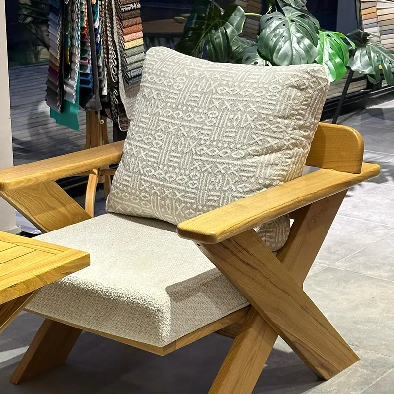 X Model Ahşap Oturma Grubu - Görsel 2